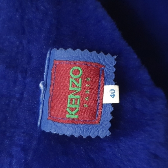 Vintage KENZO Paris Shearling Leather Sheepskin Jacket - Picture 6 of 13